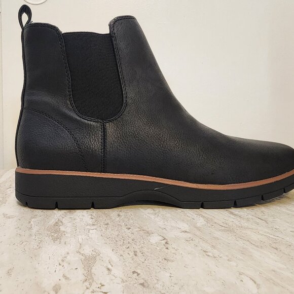 Dr. Scholls Northbound Chelsea Booties Black Faux Leather - b038 - Picture 3 of 9